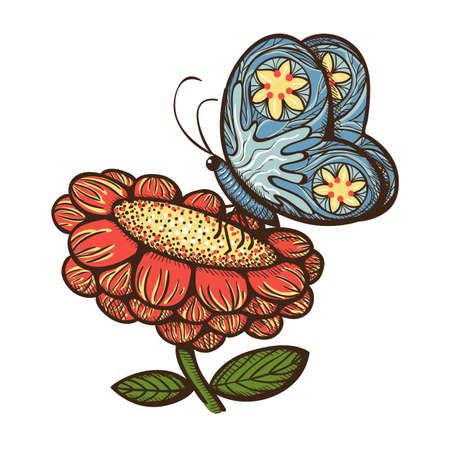 Hand drawn sketch. Eps 10 vector illustration.のイラスト素材