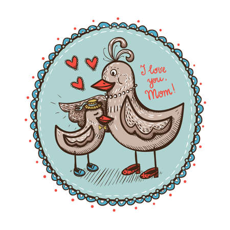 Happy mothers day. のイラスト素材