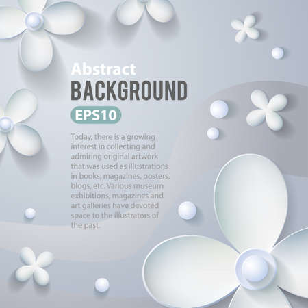 Abstract 3D Paper backgroundのイラスト素材