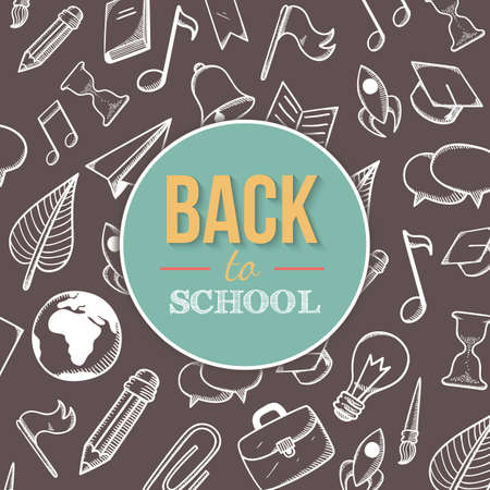 Welcome back to school のイラスト素材