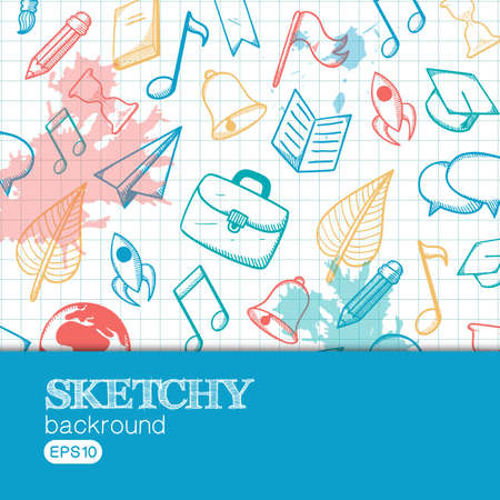 Welcome back to school のイラスト素材