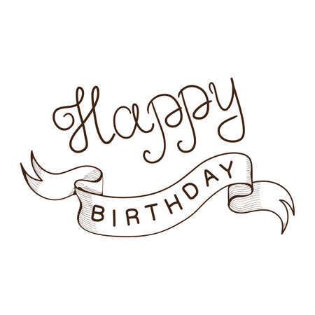 Greeting text for birthday. のイラスト素材