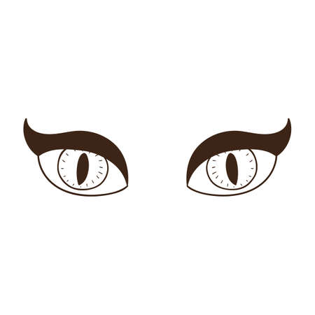 Scary witch or vampire eyes. のイラスト素材