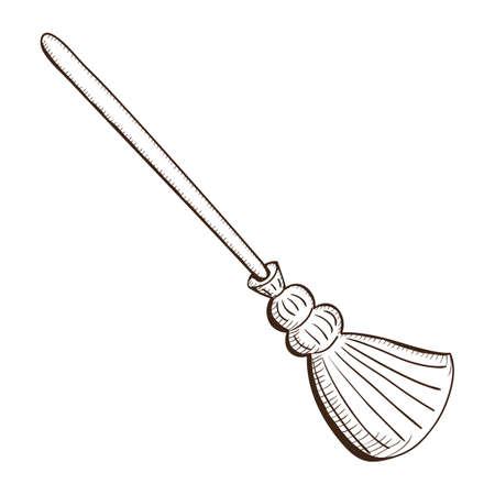 Witch broom. のイラスト素材