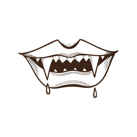 Vampire mouth.のイラスト素材