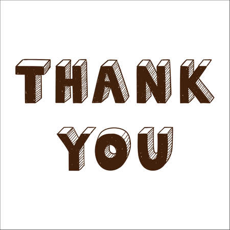 Thank you text.のイラスト素材
