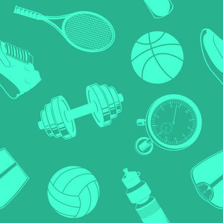 Sport seamless pattern.のイラスト素材