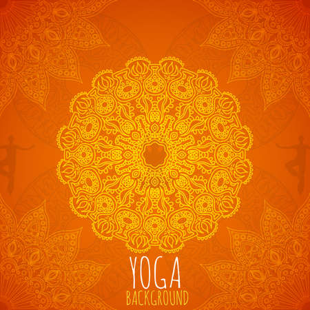 Yoga background.のイラスト素材