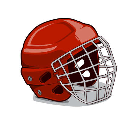 Hockey Protection Helmet.のイラスト素材