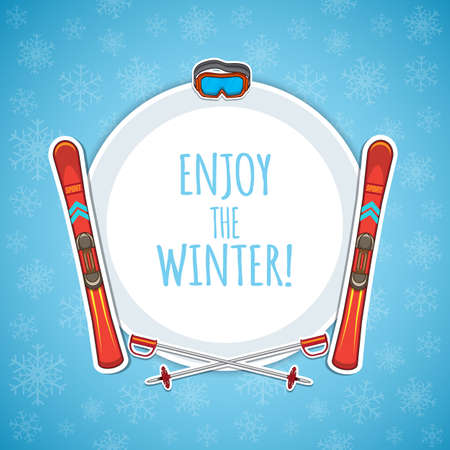 Winter sports background.のイラスト素材