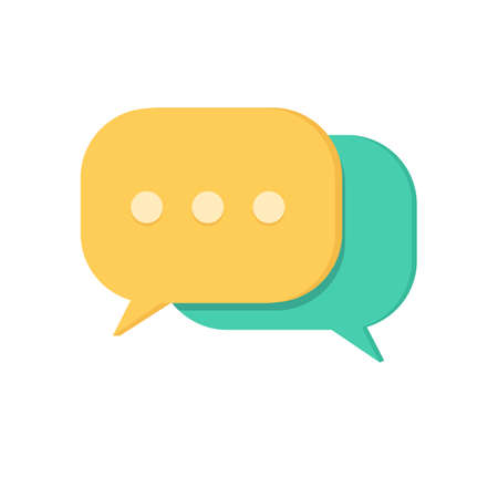 Speech bubbles. Chat symbol.のイラスト素材