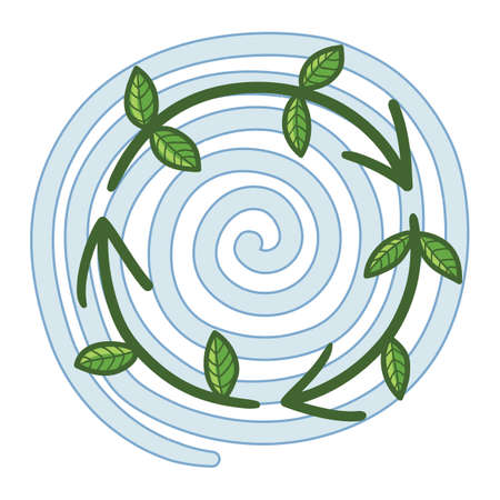 Recycle arrows.のイラスト素材