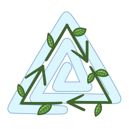 Recycle arrows.のイラスト素材