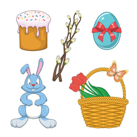 Easter holiday collection.のイラスト素材