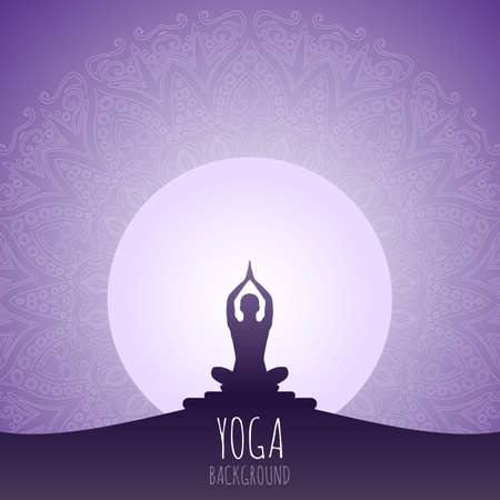 Yoga background.のイラスト素材