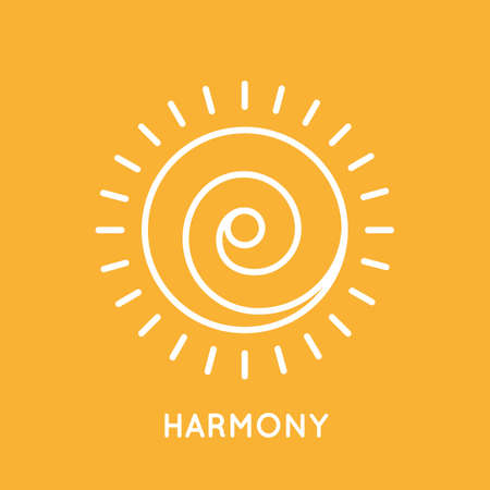 Yoga logo template.のイラスト素材