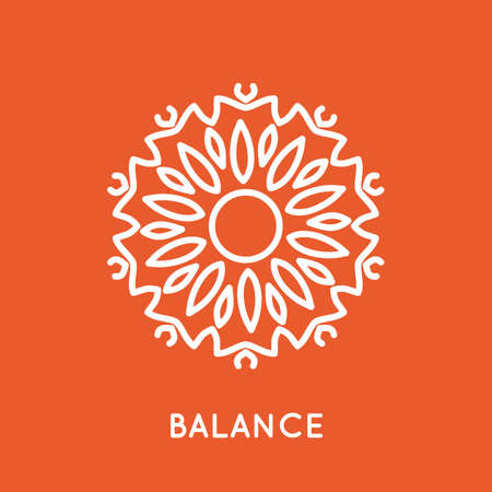 Yoga  template.のイラスト素材