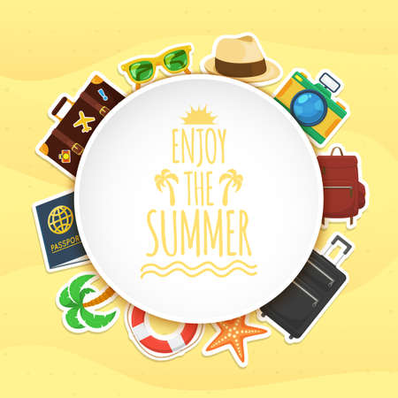 Travel stuff.のイラスト素材