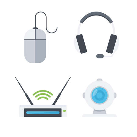 Modern flat design. Isolated objects vector collection.のイラスト素材