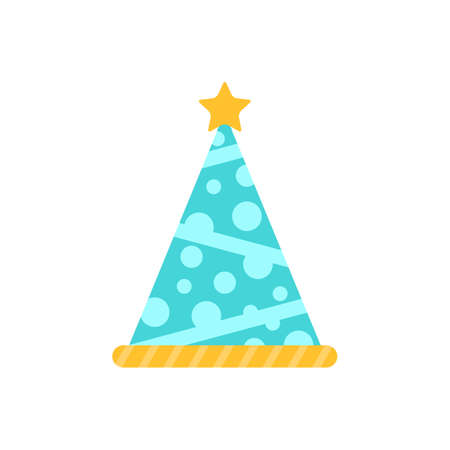 Colorful holiday decoration. Vector element isolated on white.のイラスト素材