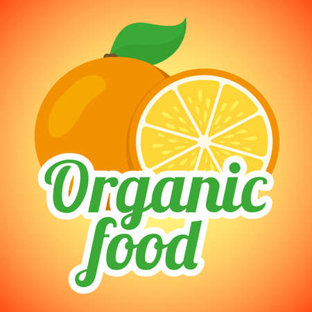 Fresh summer product sale template. Vector fruit and text.のイラスト素材