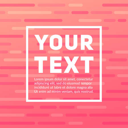 Flat colorful stripes and text.のイラスト素材