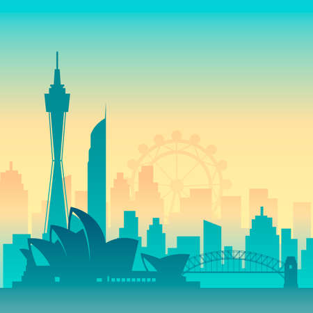 Flat well known silhouettes. Vector illustration easy to edit.のイラスト素材