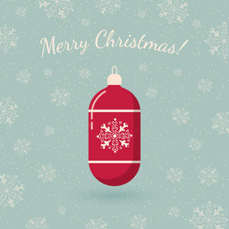 Holiday card template. Retro style for Christmas and New Year design.のイラスト素材