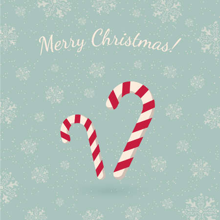 Holiday card template. Retro style for Christmas and New Year design.のイラスト素材