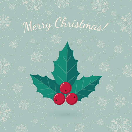 Holiday card template. Retro style for Christmas and New Year design.のイラスト素材