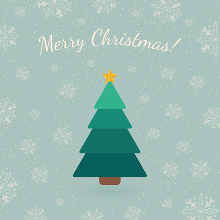 Holiday card template. Retro style for Christmas and New Year design.のイラスト素材