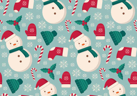 Retro style for Christmas and New Year design.