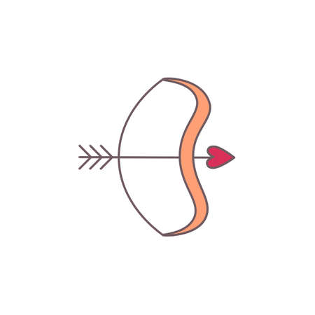 Amour bow and arrow.のイラスト素材