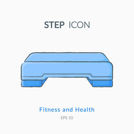 Step icon isolated on white.のイラスト素材