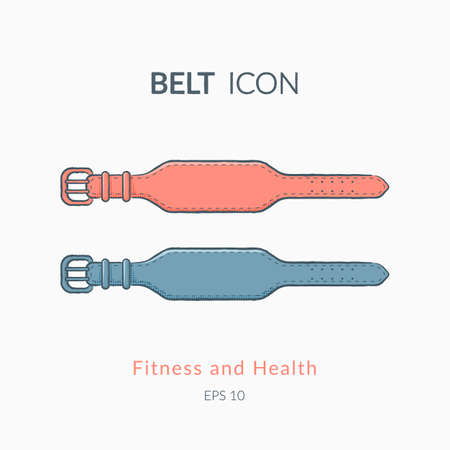 Belt for back protection.のイラスト素材