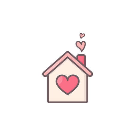 Simple vector symbol for sweet romantic design.のイラスト素材