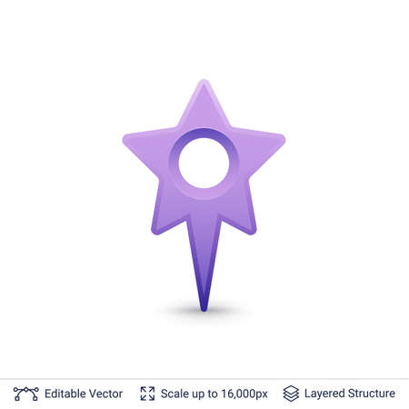 Bright location pin.のイラスト素材