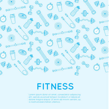 Sport and fitness background.のイラスト素材