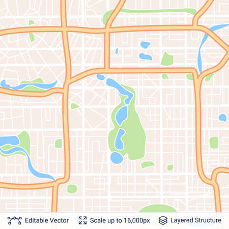 Abstract city plan.のイラスト素材