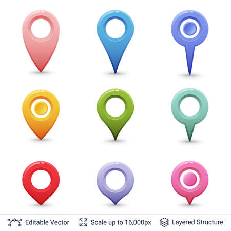 Easy to edit icons collection.のイラスト素材