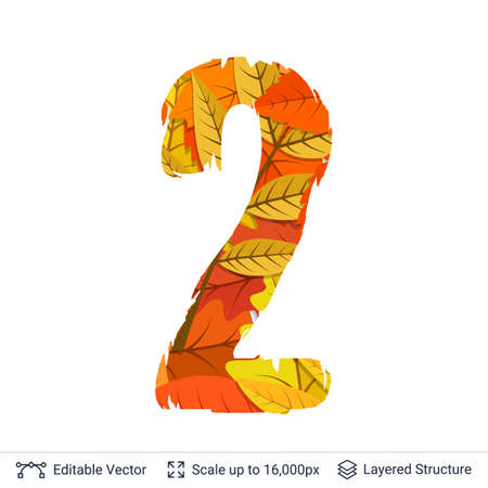 Paint brush silhouette filled with leaves pattern.のイラスト素材