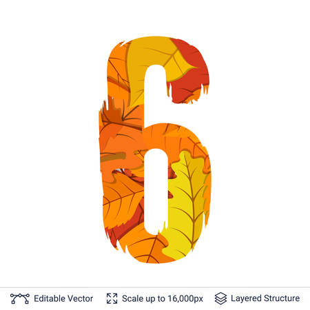Paint brush silhouette filled with leaves pattern.のイラスト素材