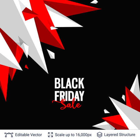 Black Friday sale background design.のイラスト素材