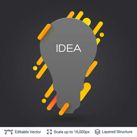 Stylish label design easy to edit. Vector illustration.のイラスト素材