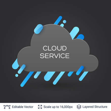 Stylish label design easy to edit. Vector illustration.のイラスト素材