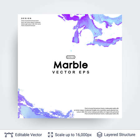 Abstract ink background. Marble style.のイラスト素材