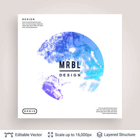 Liquid splashes on white. Vector template easy to edit.のイラスト素材