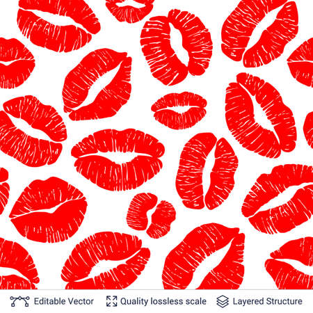Vector seamless pattern. Flat design easy to edit.のイラスト素材