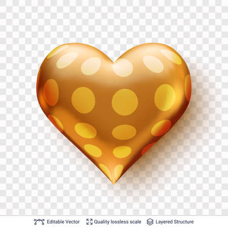 Isolated decorative love symbol. Editable design element.のイラスト素材
