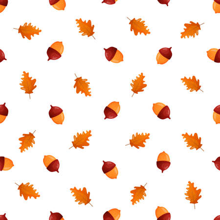 Autumn season seamless pattern.のイラスト素材